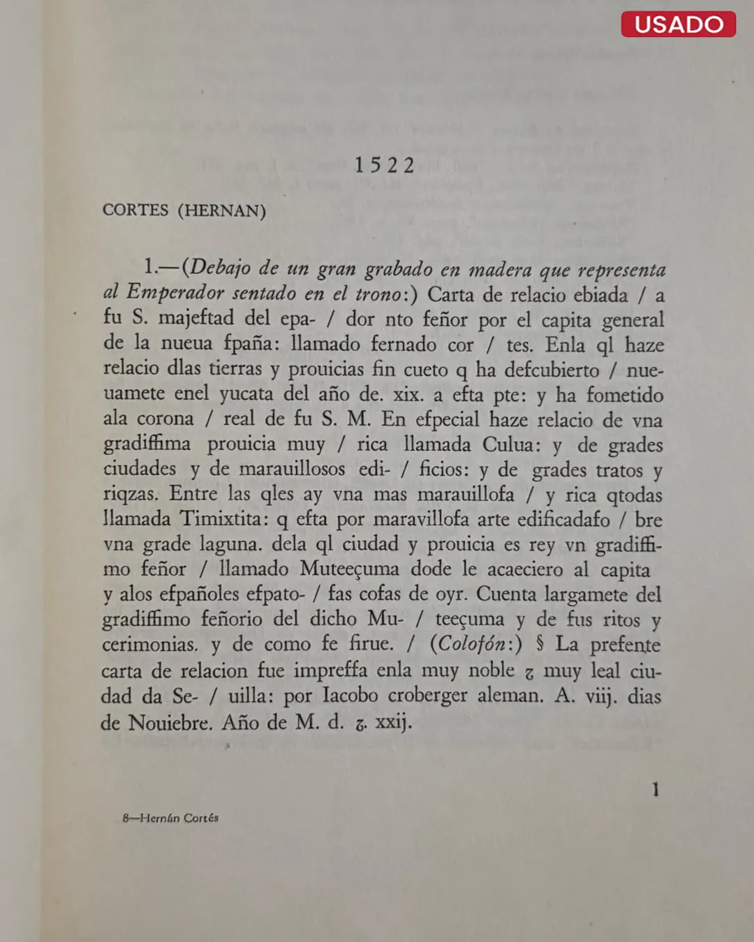 ENSAYO BIO-BIBLIOGRAFICO SOBRE HERNAN CORTES - Imagen 2
