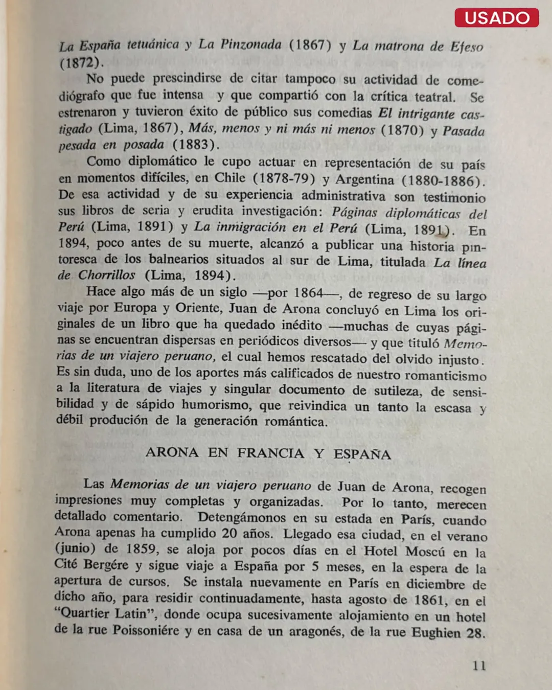 MEMORIAS DE UN VIAJERO PERUANO - Imagen 3