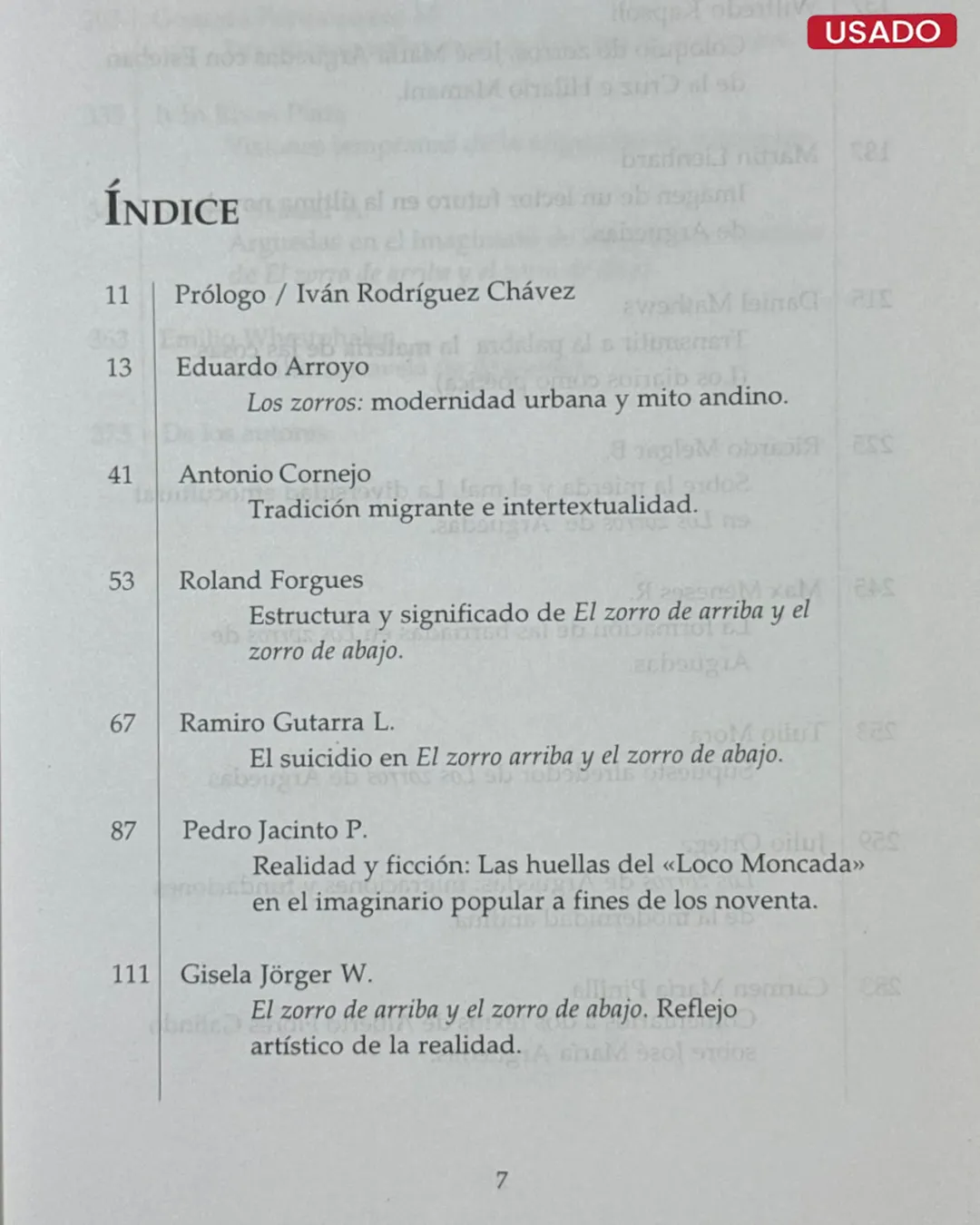 ZORROS AL FIN DEL MILENIO; ACTAS Y ENSAYOS DEL SEMINARIOS SOBRE LA ULTIMA NOVELA DE JOSE MARIA ARGUEDAS - Imagen 2