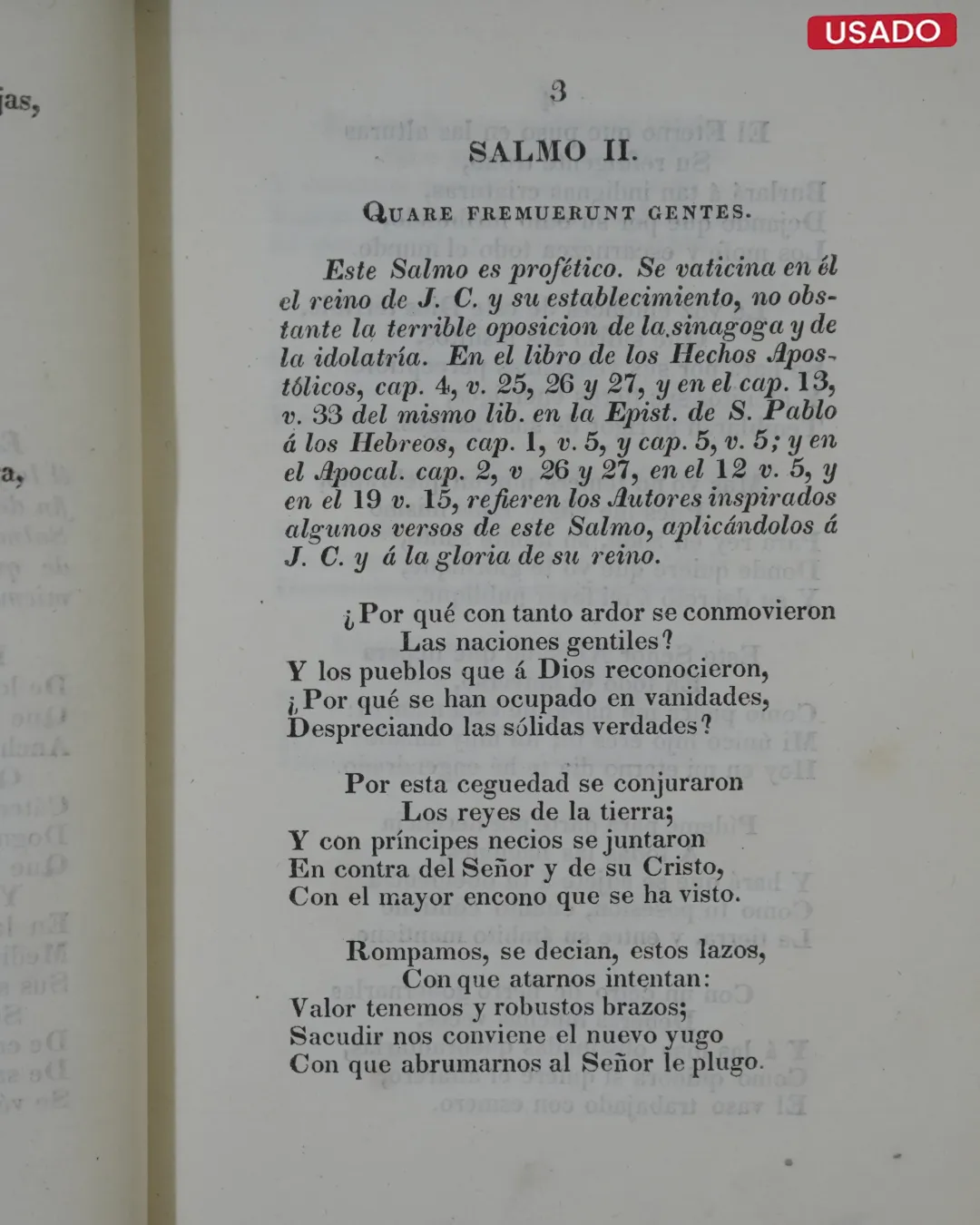 SALTERIO PERUANO O PARAFRASIS DE LOS CIENTO CINCUENTA SALMOS DE DAVID, Y DE ALGUNOS CANTICOS SAGRADOS, EN VERSO CASTELLANO - Imagen 3