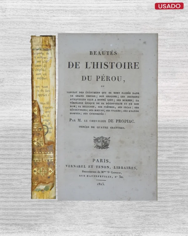 BEAUTÉS DE L’HISTOIRE DU PÉROU – TEXTO EN FRANCÉS