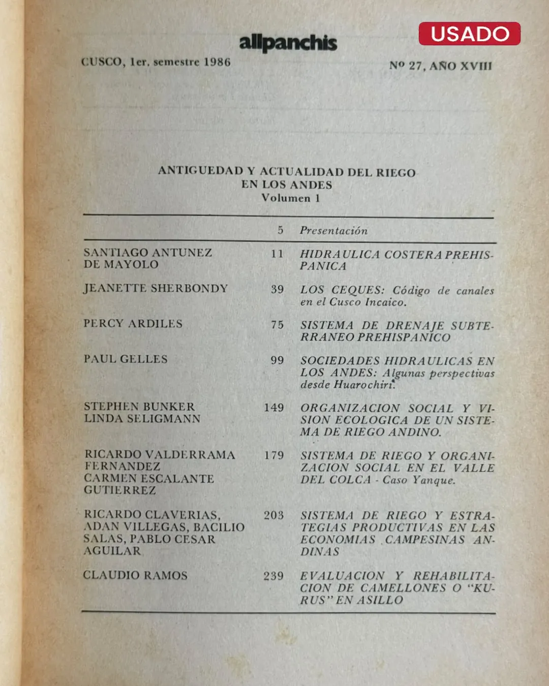 ALLPANCHIS Nº 27 - Imagen 2
