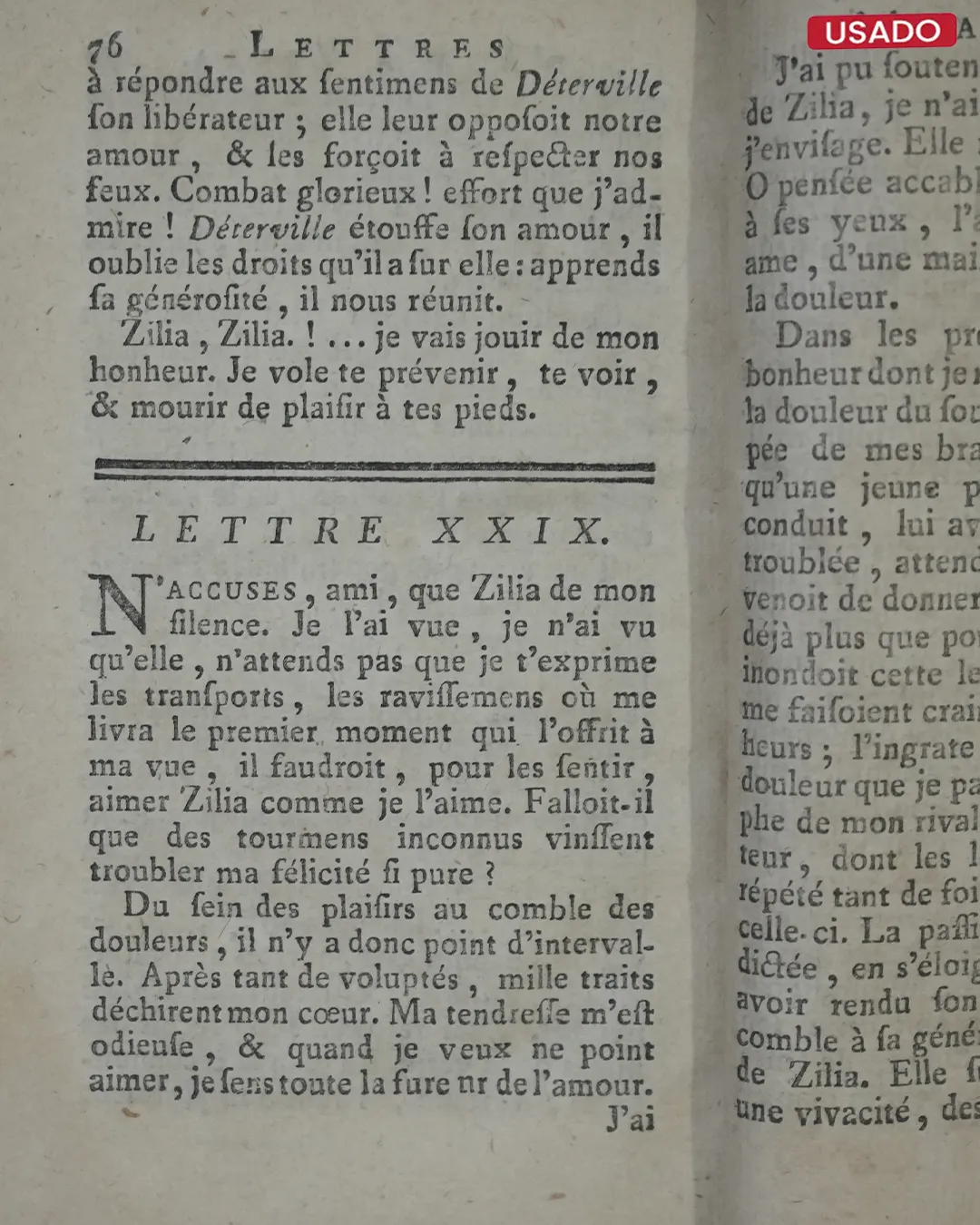 LETTRES D’UNE PERUVIENNE, AUGMENTÈES DE CELLES DU CHEVALIER DÉTERVILLE (PREMIER PARTIE) - Imagen 4