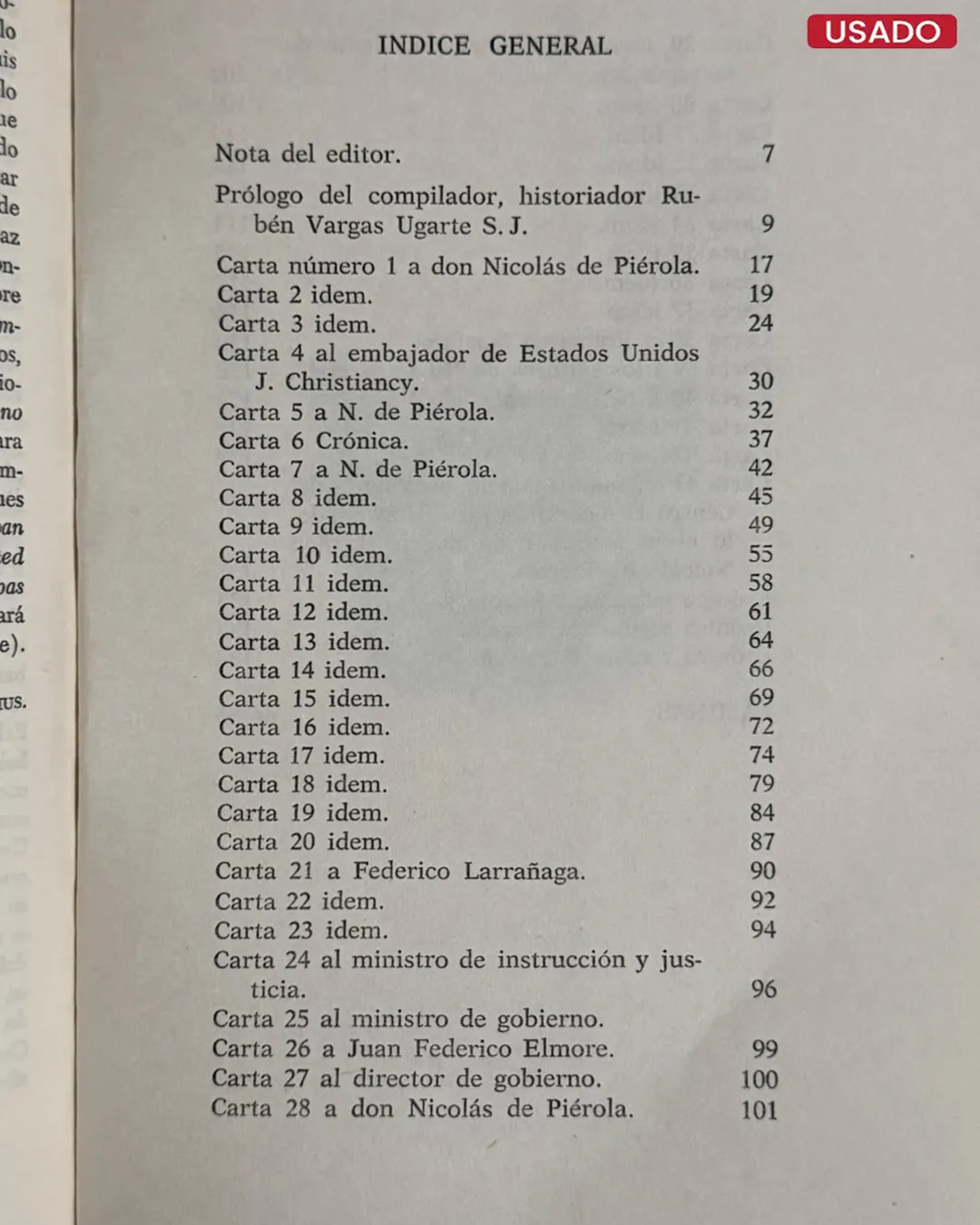 CARTAS A PIEROLA (SOBRE LA OCUPACION CHILENA DE LIMA) - Imagen 2