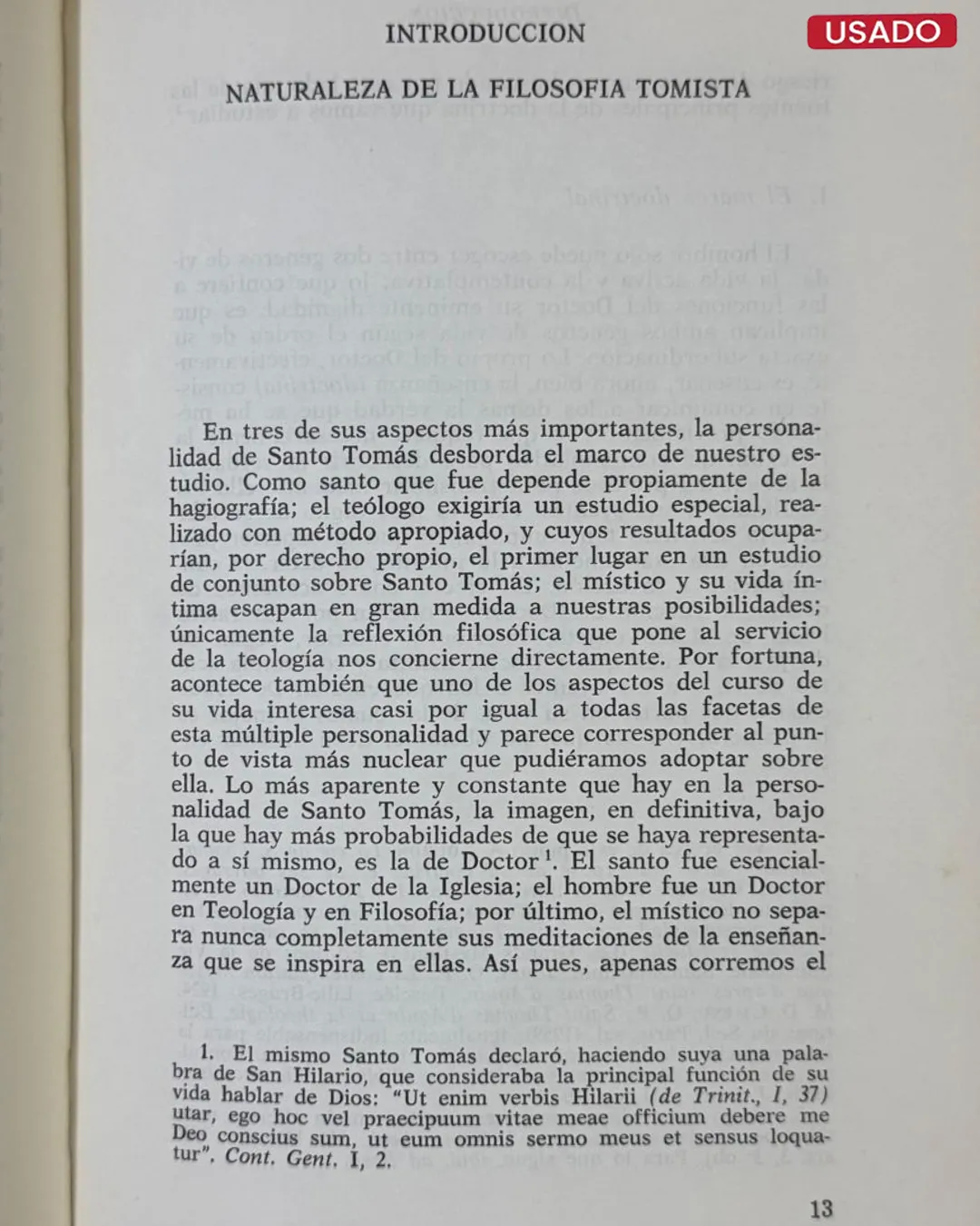 EL TOMISMO; INTRODUCCION A LA FILOSOFIA DE SANTO TOMAS DE AQUINO - Imagen 3