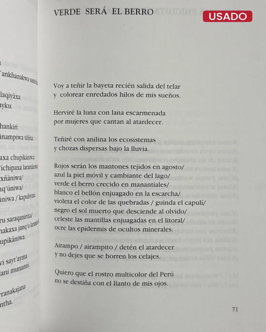 WARI NAYRA / OJO DE VICUÑA (CUENTA CON FIRMA DEL AUTOR) - Imagen 3