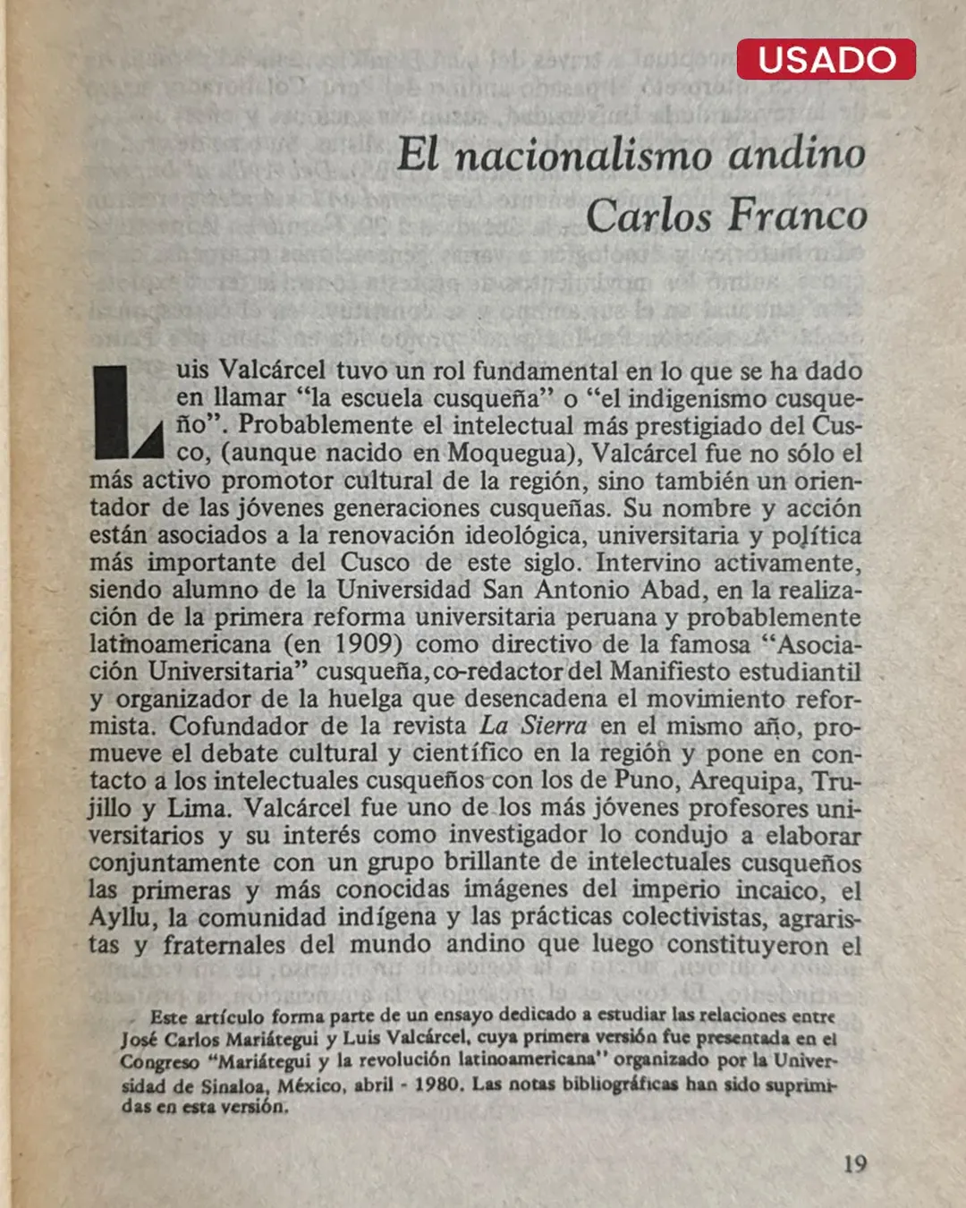 ALLPANCHIS (Nº 16, VOLUMEN XIV, 1980) - Imagen 2