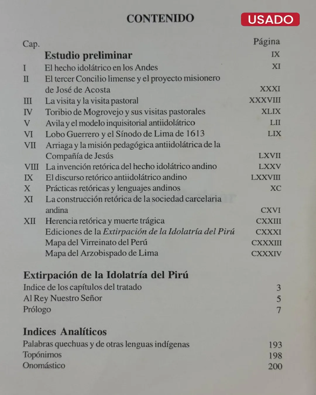 EXTIRPACIÓN DE LA IDOLATRÍA (1621) - Imagen 2