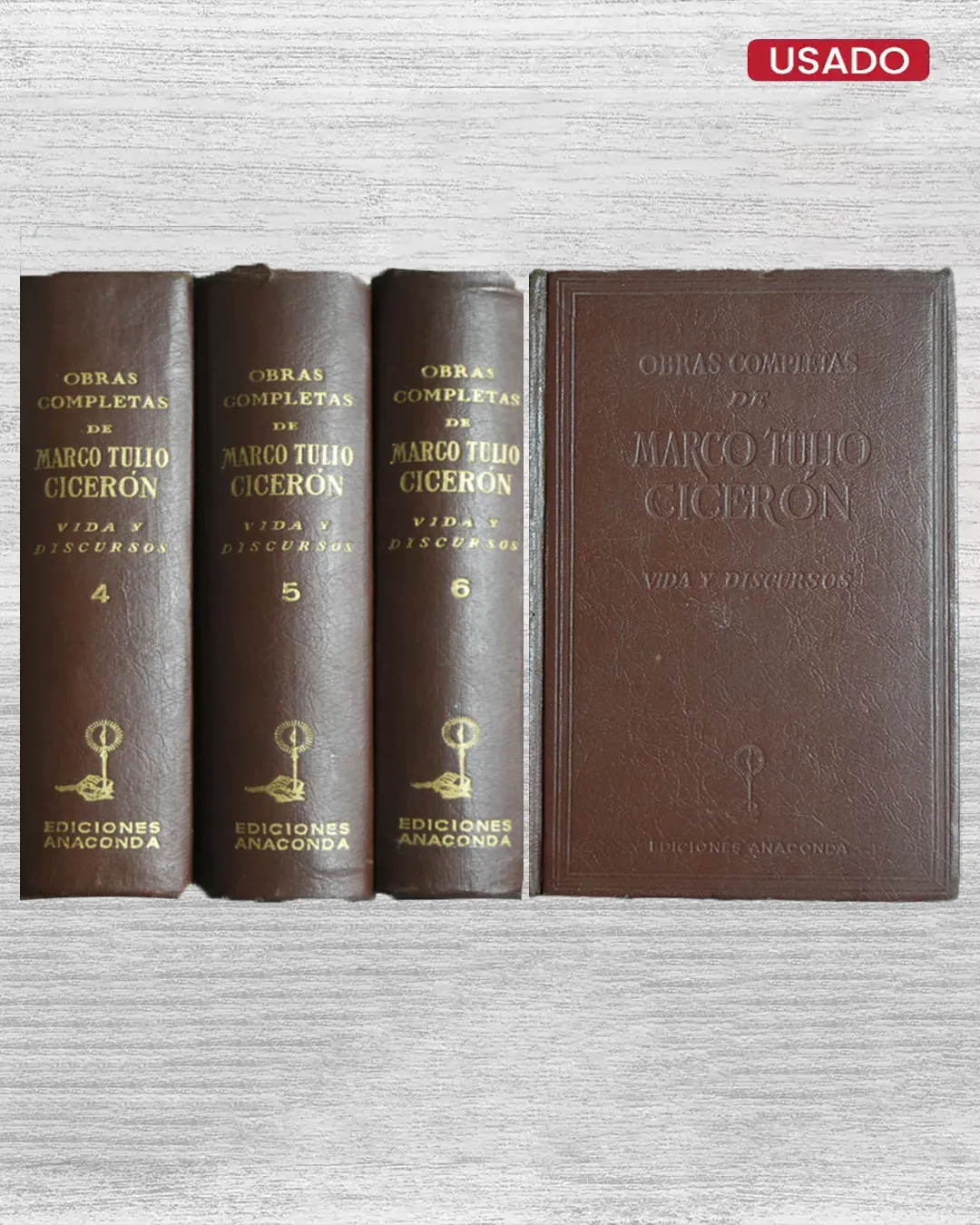 OBRAS COMPLETAS DE MARCO TULIO CICERÓN (6 TOMOS) - Imagen 3