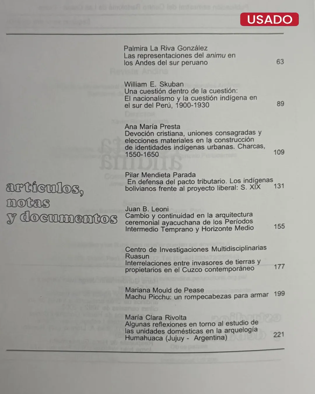 REVISTA ANDINA 41: LA ADSCRIPCION ETNICA DE LOS PUEBLOS ANDINOS DE CHILE - Imagen 3