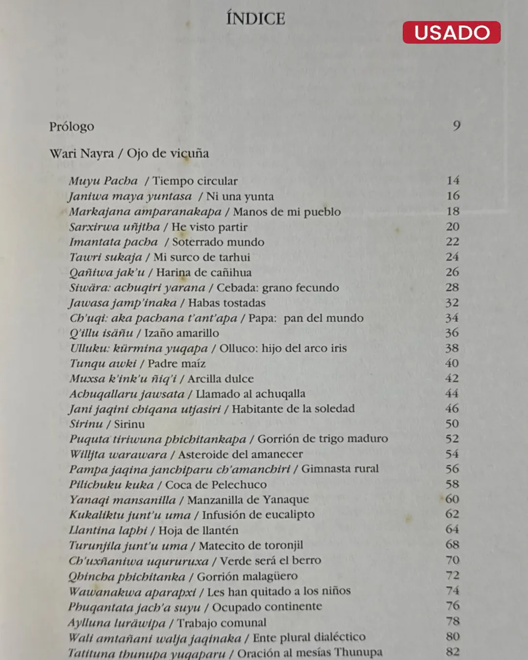 WARI NAYRA / OJO DE VICUÑA (CUENTA CON FIRMA DEL AUTOR) - Imagen 4