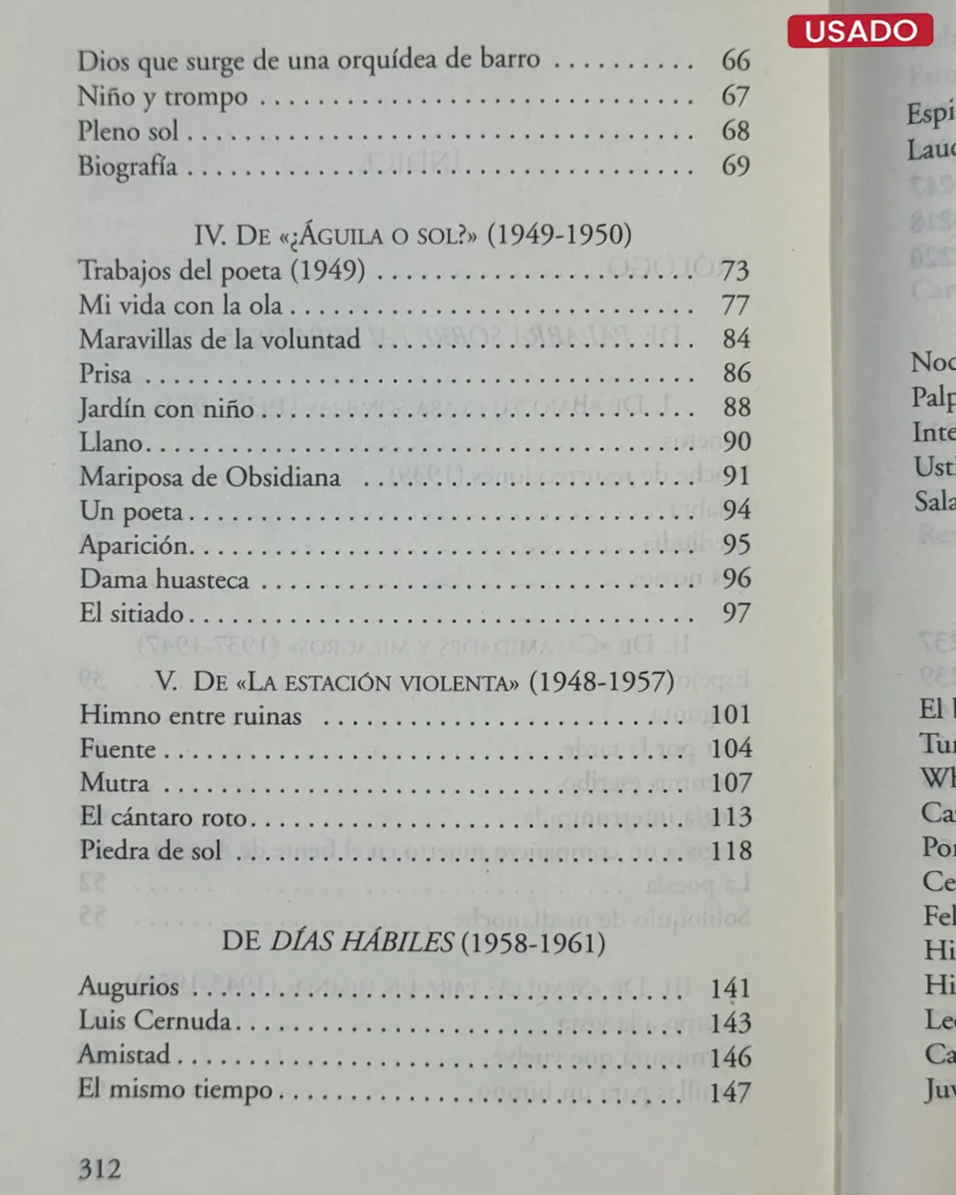 PIEDRA Y SOL (POEMAS ELEGIDOS) - Imagen 4