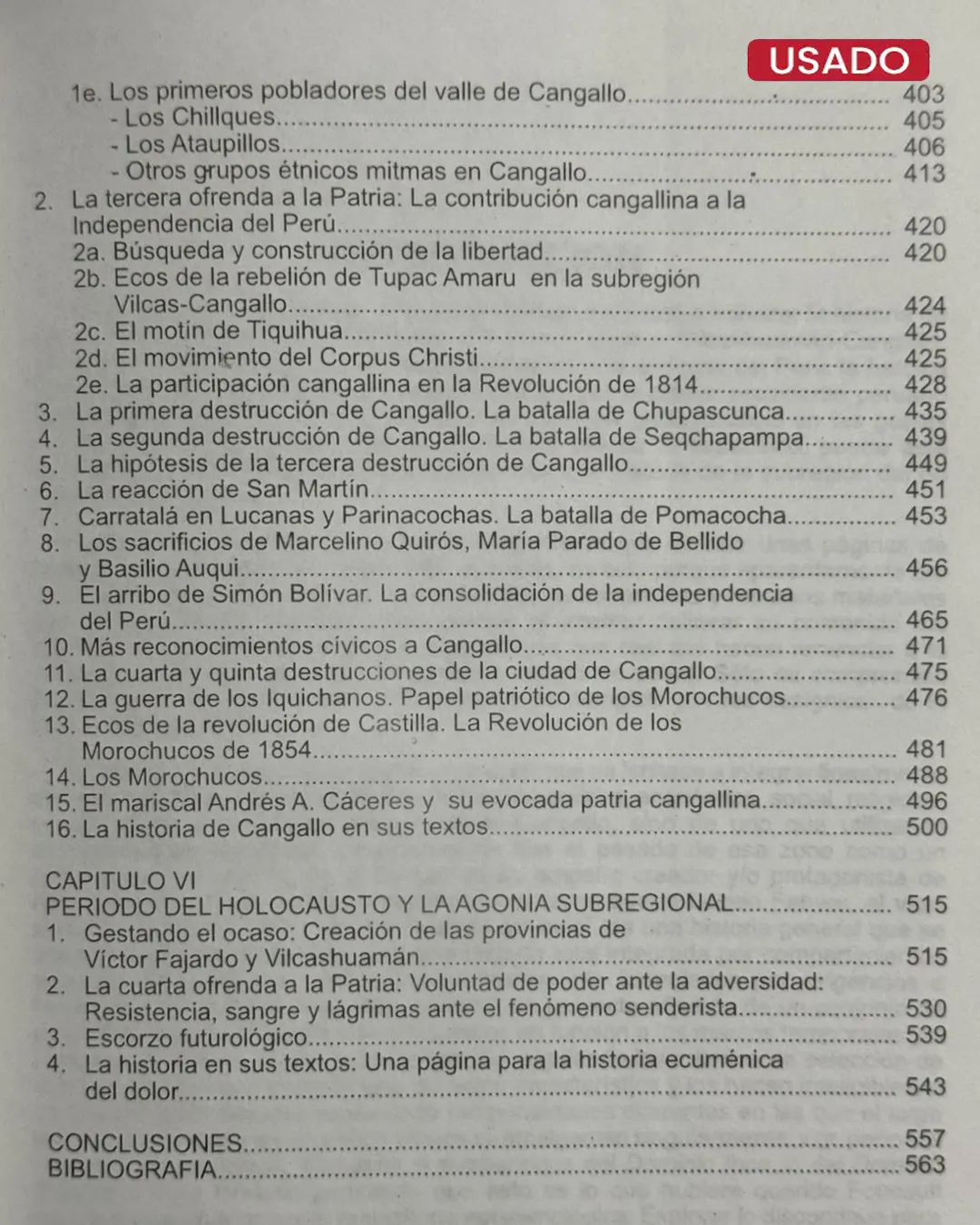 AYACUCHO: VILCASHUAMAN Y CANGALLO (GLORIA Y OCASO DE UNA HEROICA REGION ANDINA) - Imagen 3