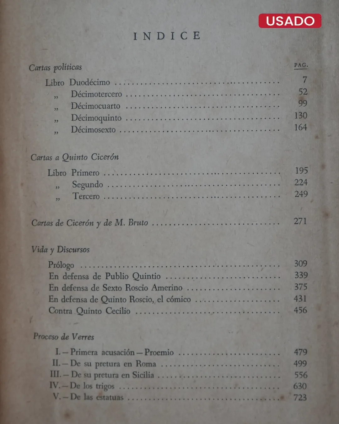 OBRAS COMPLETAS DE MARCO TULIO CICERÓN (6 TOMOS) - Imagen 6