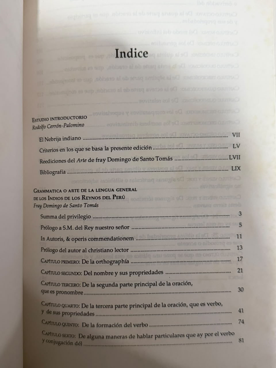 GRAMMATICA - INDICE