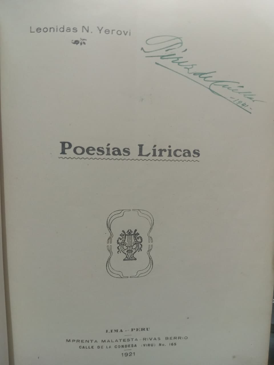 POESIA LIRICA - OBRAS COMPLETAS TOMO 1 - FIRMA