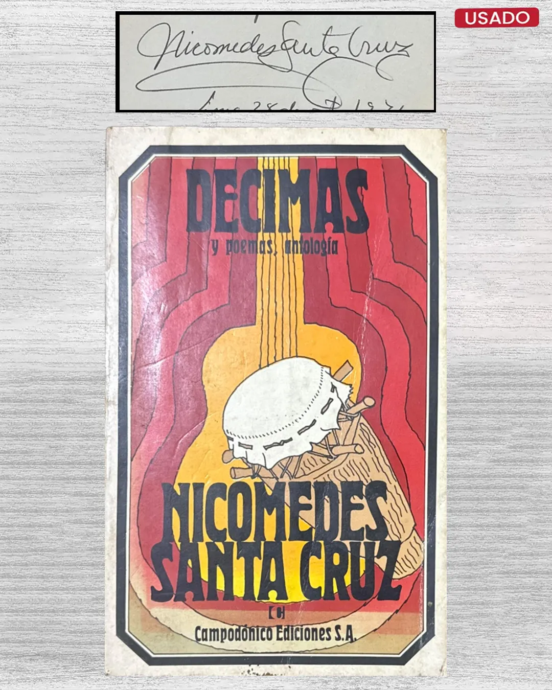 DÉCIMAS Y POEMAS, ANTOLOGÍA (CON FIRMA)