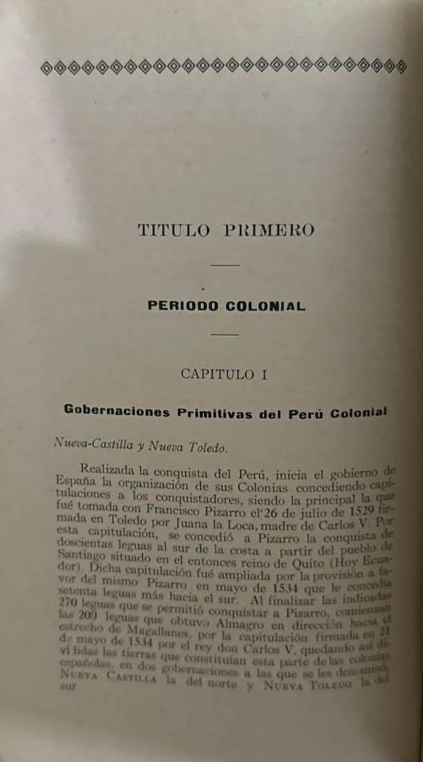 HISTORIA DE LOS LÍMITES DEL PERÚ - FRAGMENTO