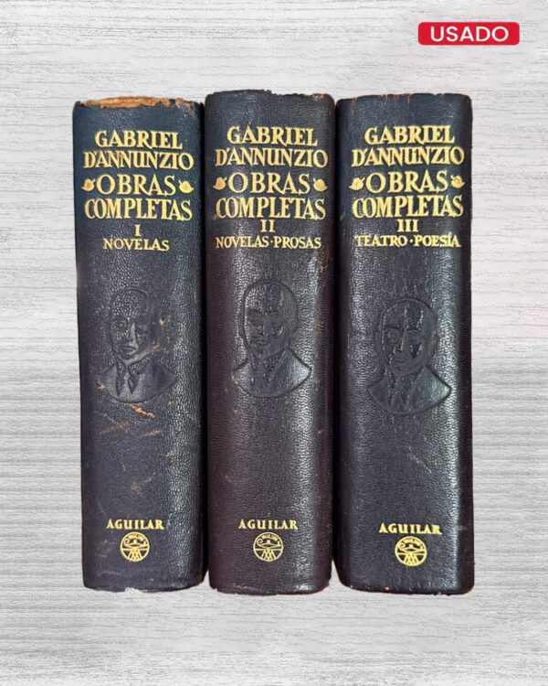 GABRIEL D’ANNUNZIO: OBRAS COMPLETAS (AGUILAR) – 3 TOMOS