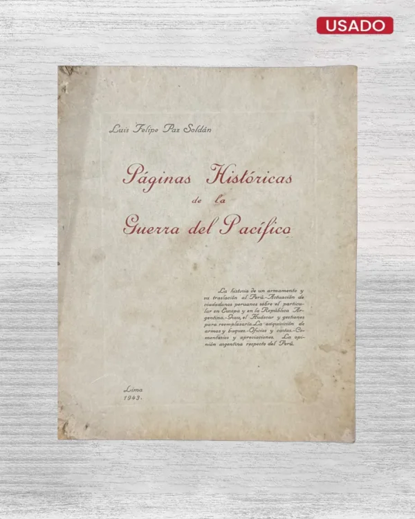 PÁGINAS HISTÓRICAS DE LA GUERRA DEL PACÍFICO