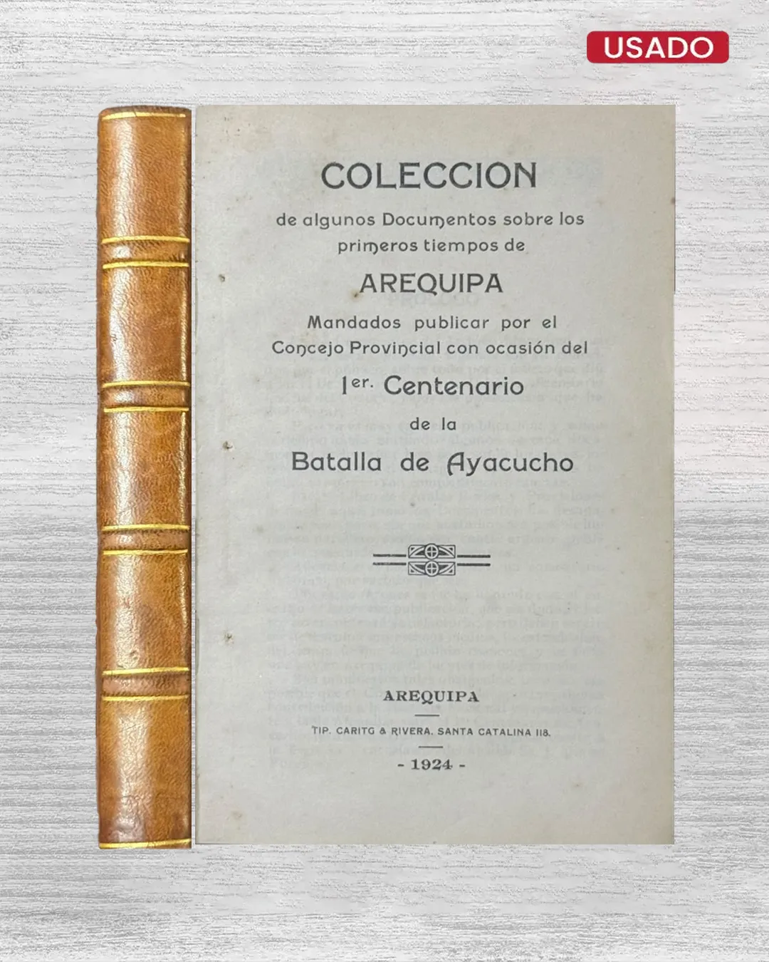 DOCUMENTOS PRIMITIVOS EL CABILDO DE AREQUIPA