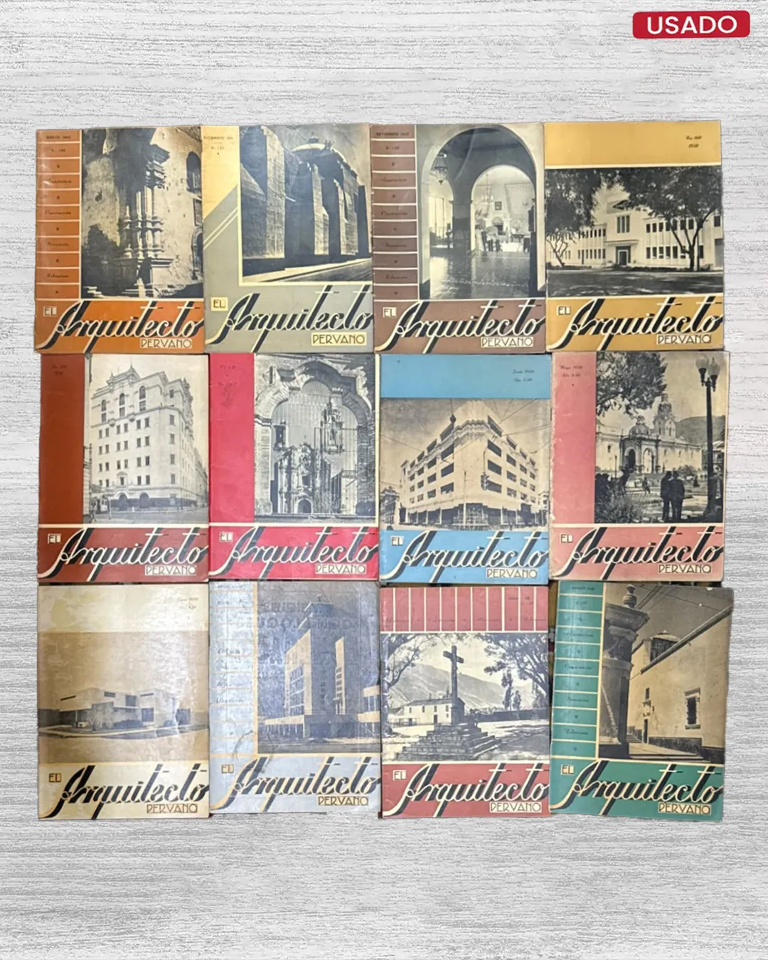 62 NUMEROS DE REVISTA EL ARQUITECTO PERUANO