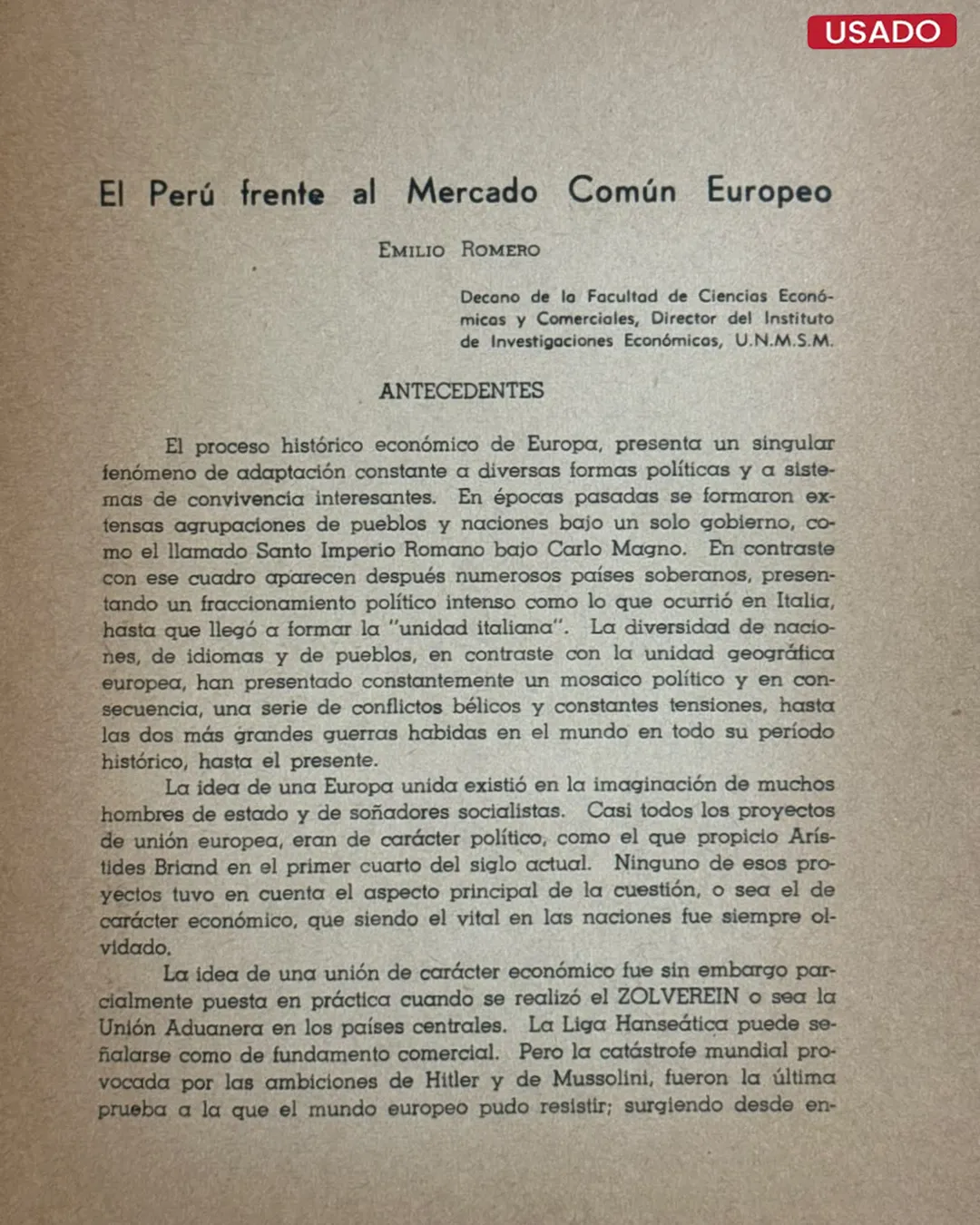 EL PERU FRENTE AL MERCADO COMUN EUROPEO - Imagen 2