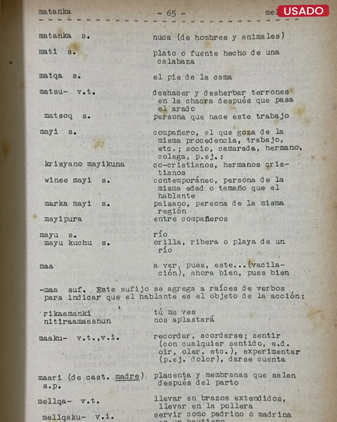 DICCIONARIO DEL QUECHUA DE HUARAZ - Imagen 2