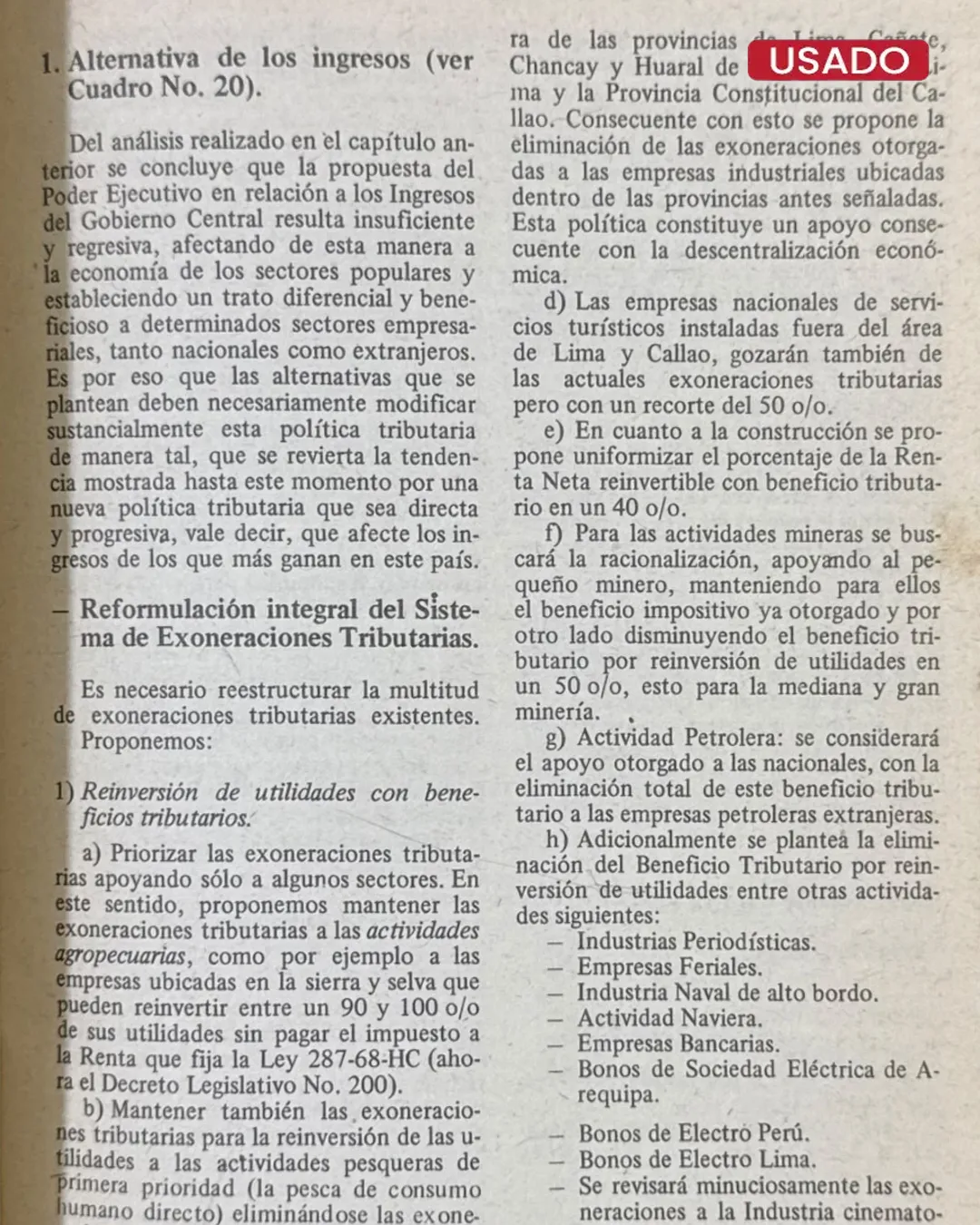 LA ALTERNATIVA DE LA IZQUIERDA: PRESUPUESTO DE LA REPUBLICA 1982 - Imagen 2