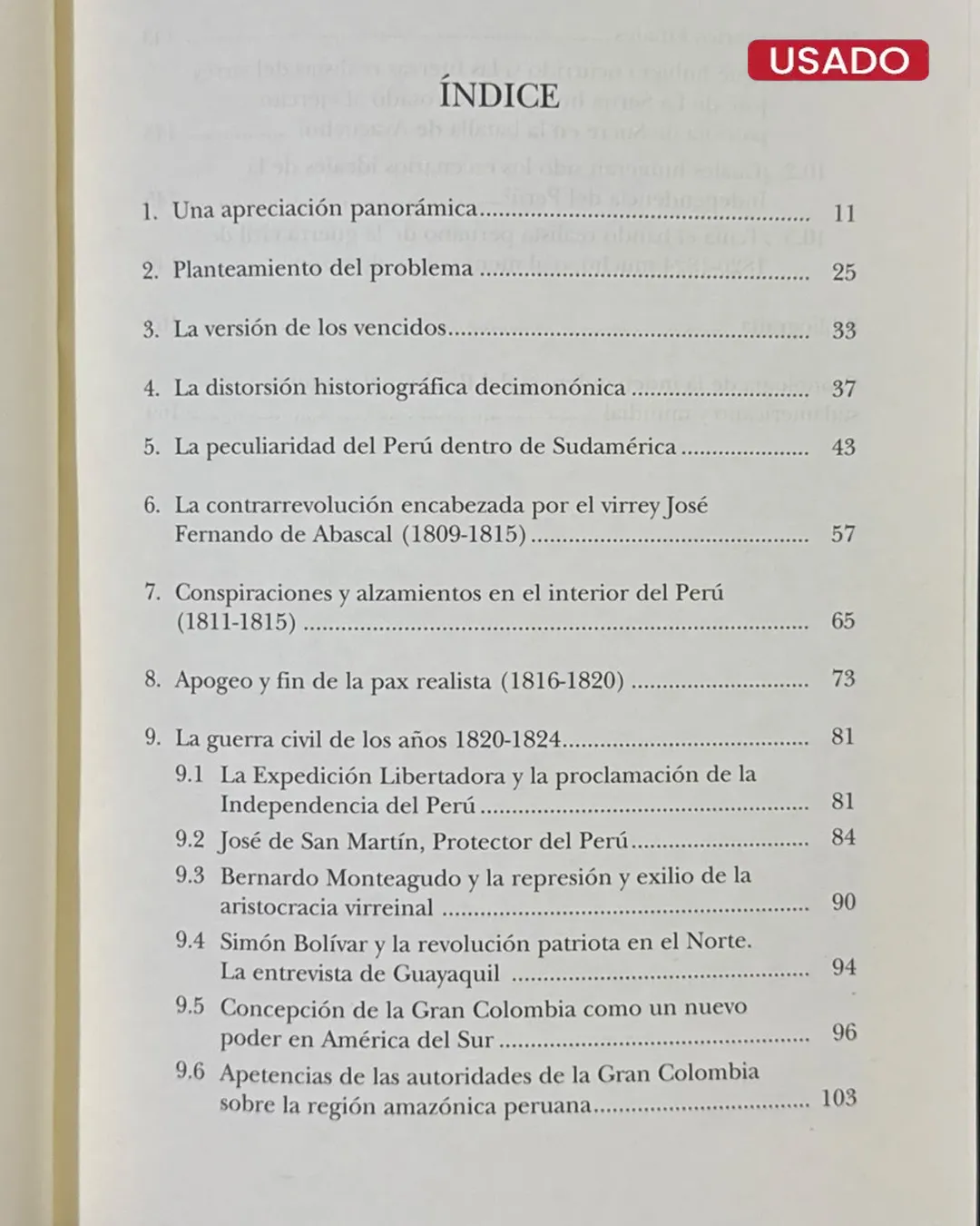 LA INDEPENDENCIA DEL PERU: ¿GUERRA COLONIAL O GUERRA CIVIL? UNA APROXIMACION DESDE LA TEORIA DE LAS RELACIONES INTERNACIONALES - Imagen 3