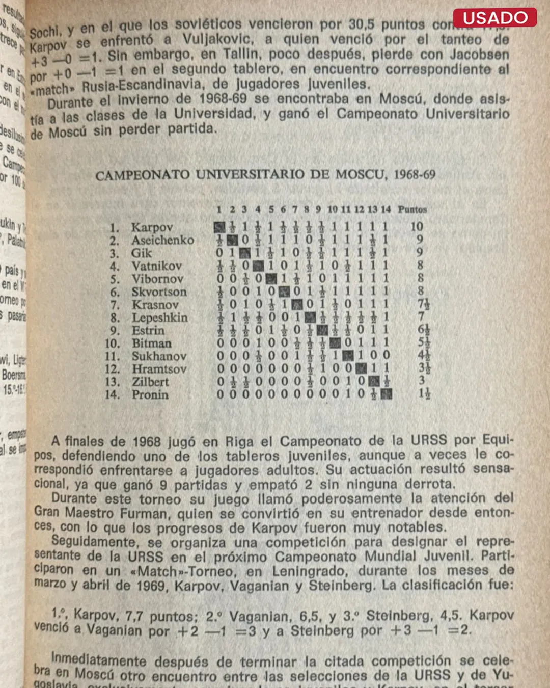 LA CARRERA AJEDRECÍSTICA DE ANATOLY KARPOV - Imagen 2