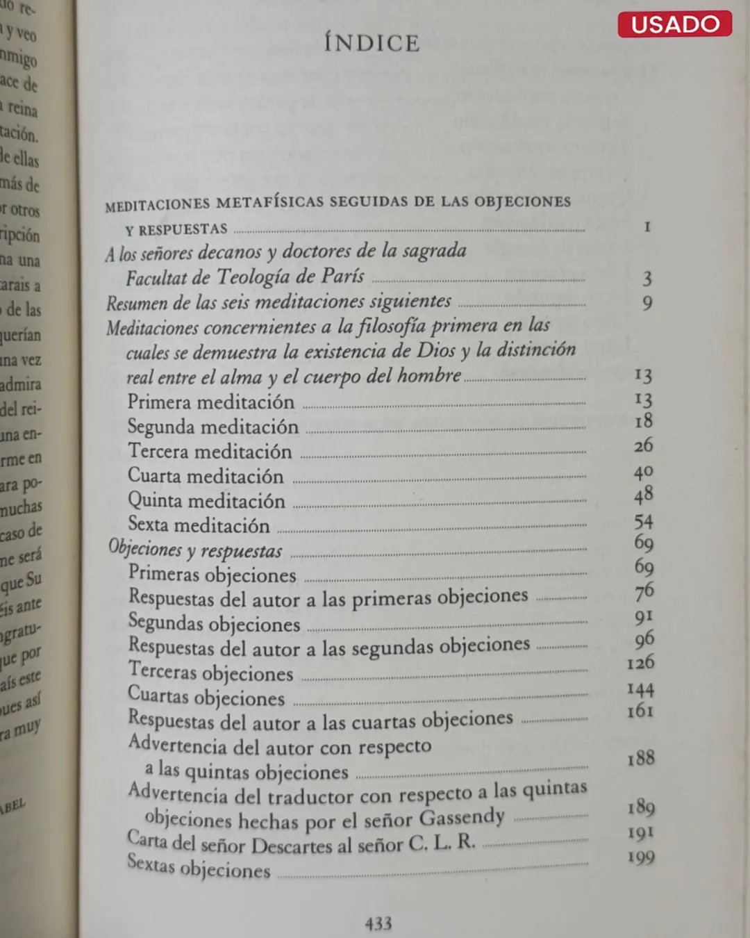 DESCARTES: MEDITACIONES METAFISICAS / CONVERSACION CON BURMAN / CORRESPONDENCIA CON ISABEL DE BOHEMIA - Imagen 2