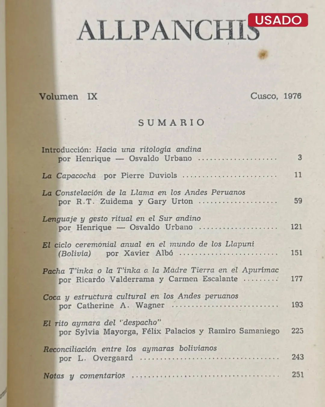 ALLPANCHIS, VOL. IX: RITOS Y RITUALES ANDINOS - Imagen 2