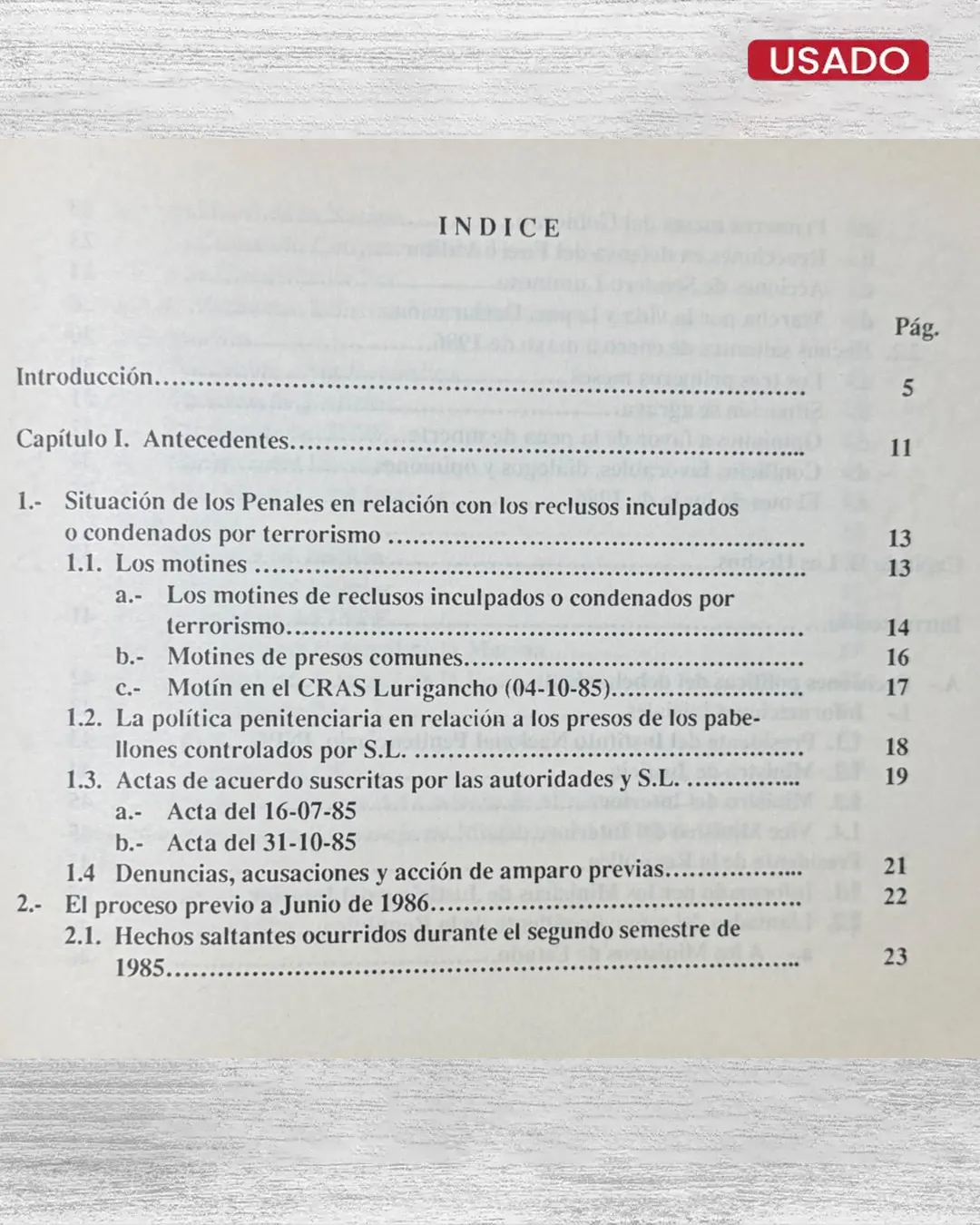 SUCESOS DE LOS PENALES EN JUNIO DE 1986 - Imagen 3