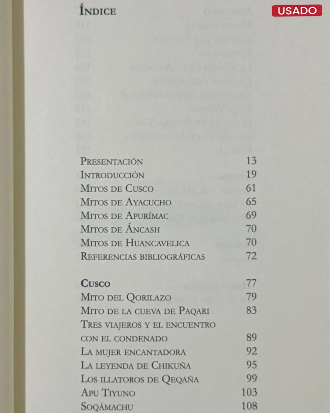 SEQUES: MITOS DE CUSCO, AYACUCHO, APURIMAC, ANCASH Y HUANCAVELICA (EDICION BILINGÜE) CASTELLANO Y QUECHUA - Imagen 2