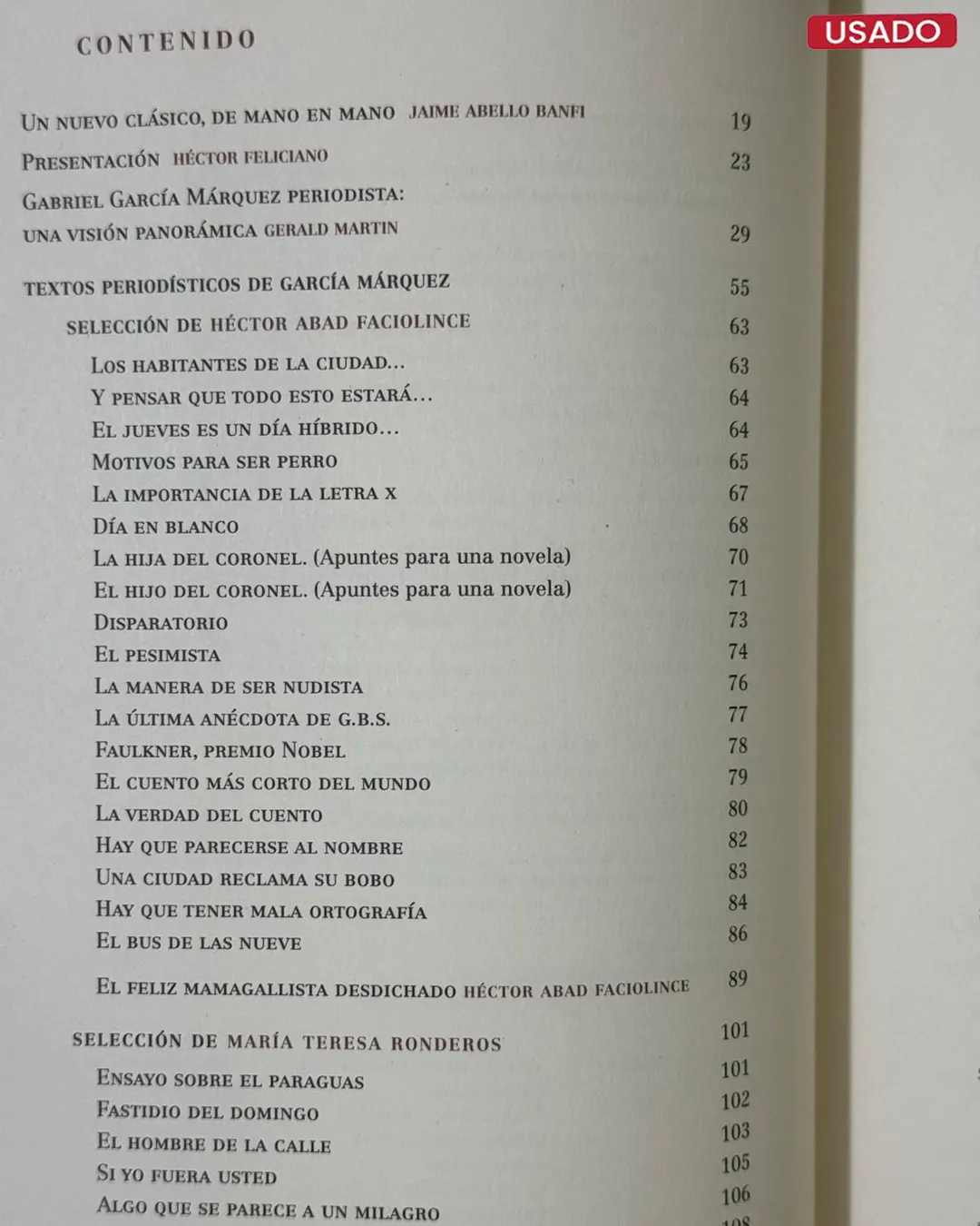 GABO PERIODISTA, ANTOLOGIA DE TEXTOS PERIODISTICOS DE GABRIEL GARCIA MARQUEZ - Imagen 5