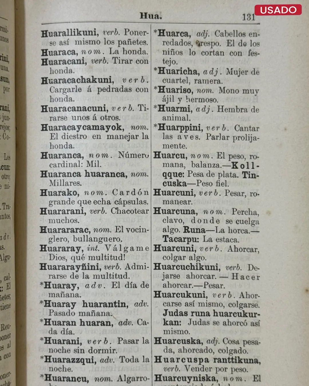 “ARTE Y DICCIONARIO (QQECHUA – ESPAÑOL) - Imagen 3