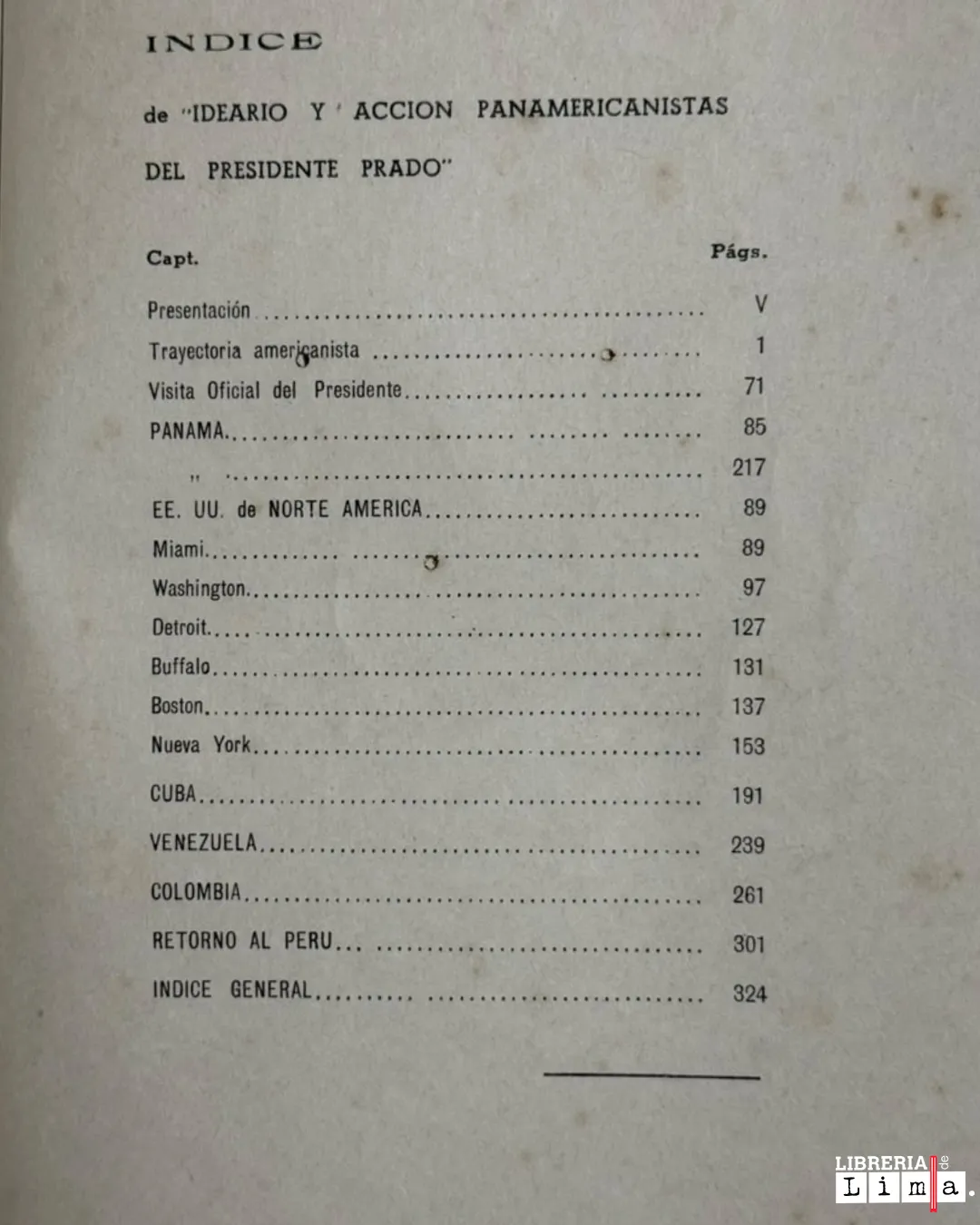 IDEARIO Y ACCION PANAMERICANISTAS DEL PRESIDENTE PRADO - Imagen 2